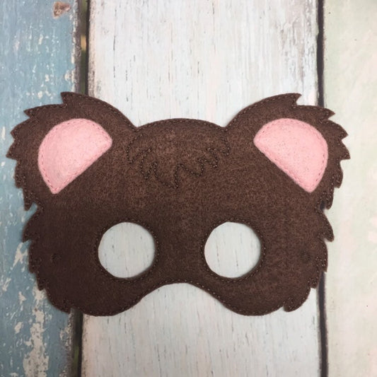 Teddy Bear Felt Play Mask
