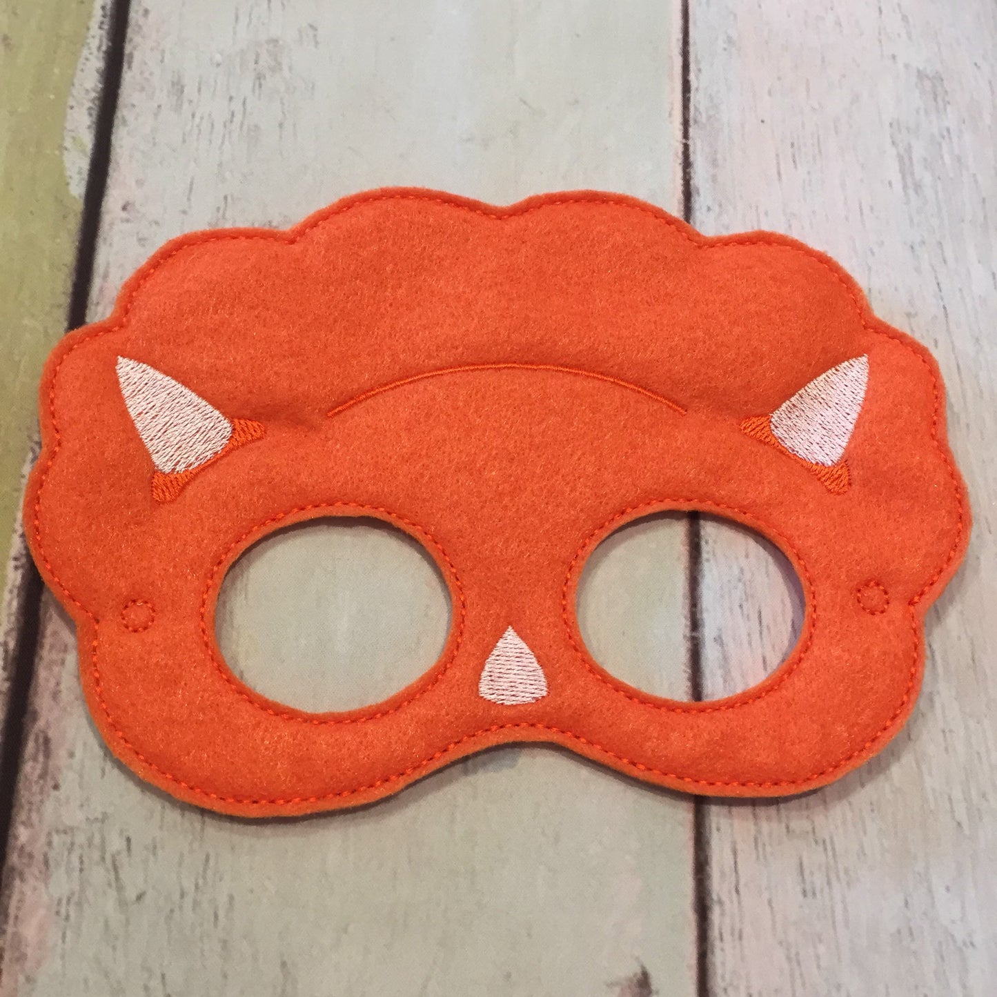 Triceratops Dinosaur Felt Play Mask