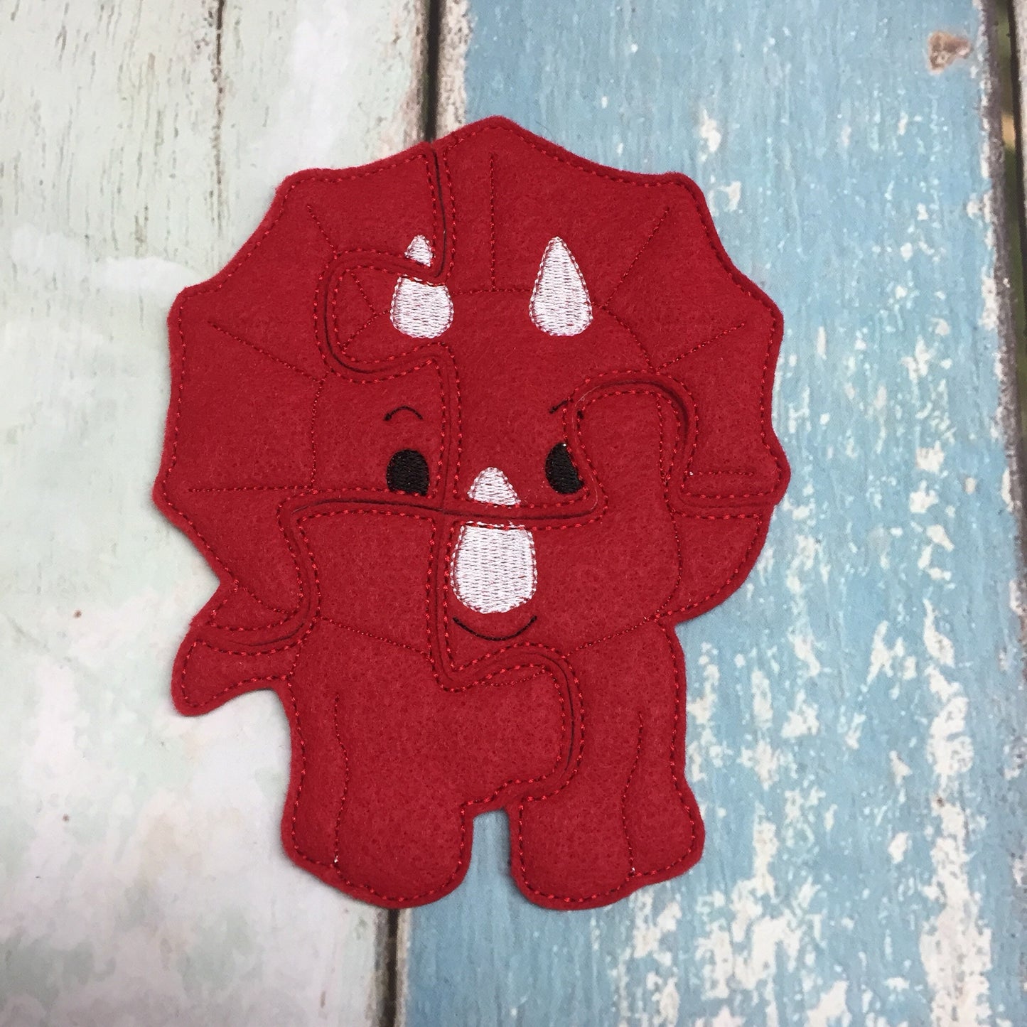 Dino Triceratops Felt Puzzle
