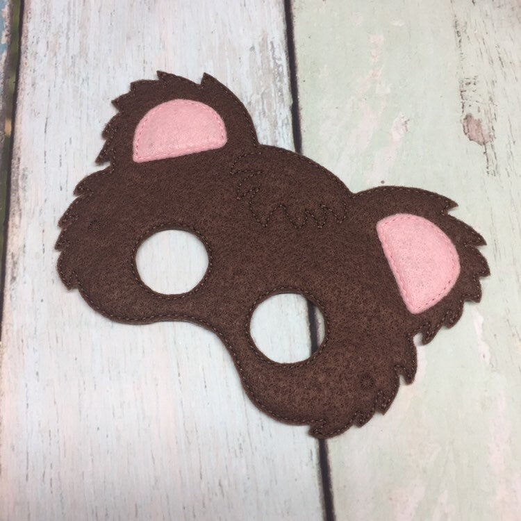 Teddy Bear Felt Play Mask