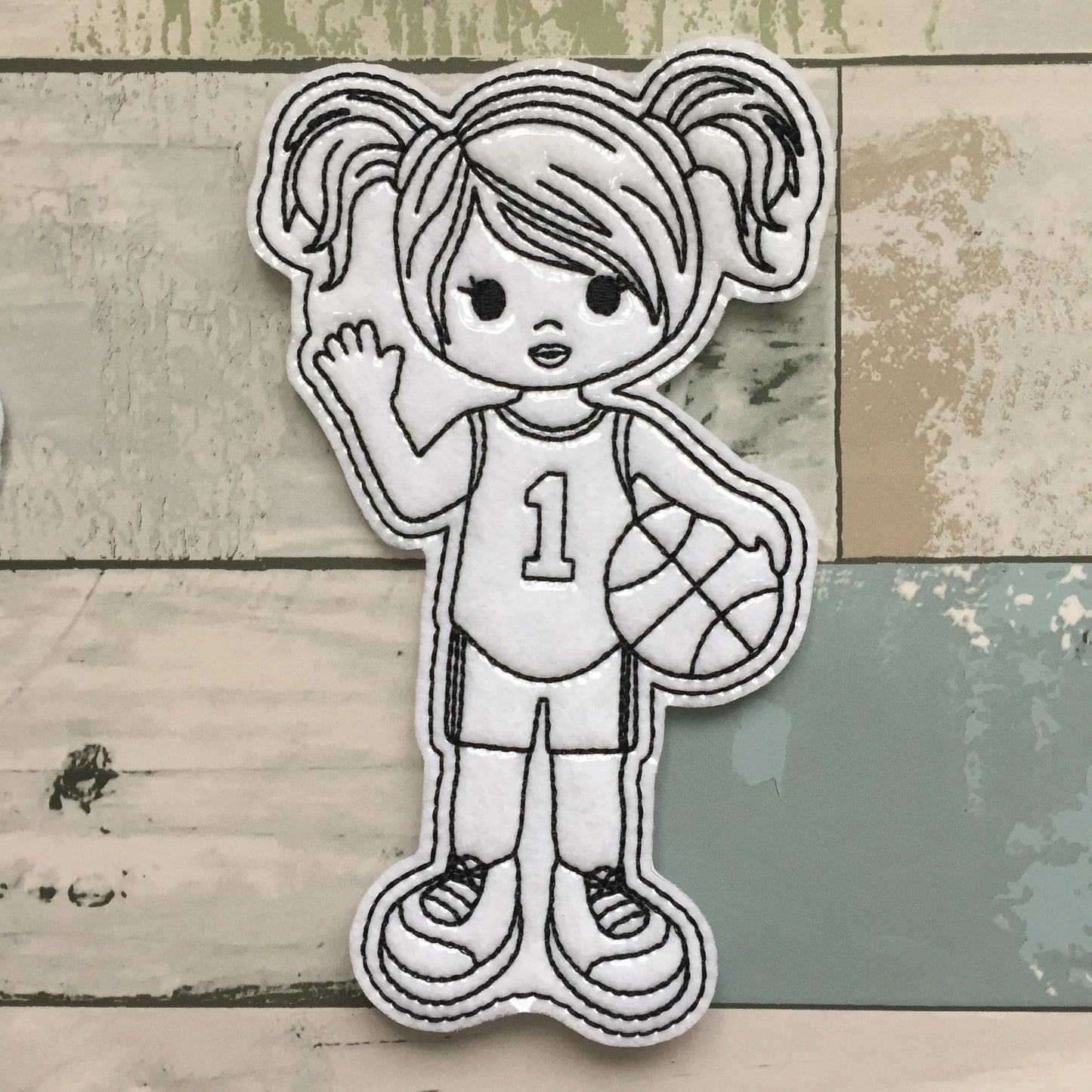 Basketball Kids Colouring Dolls