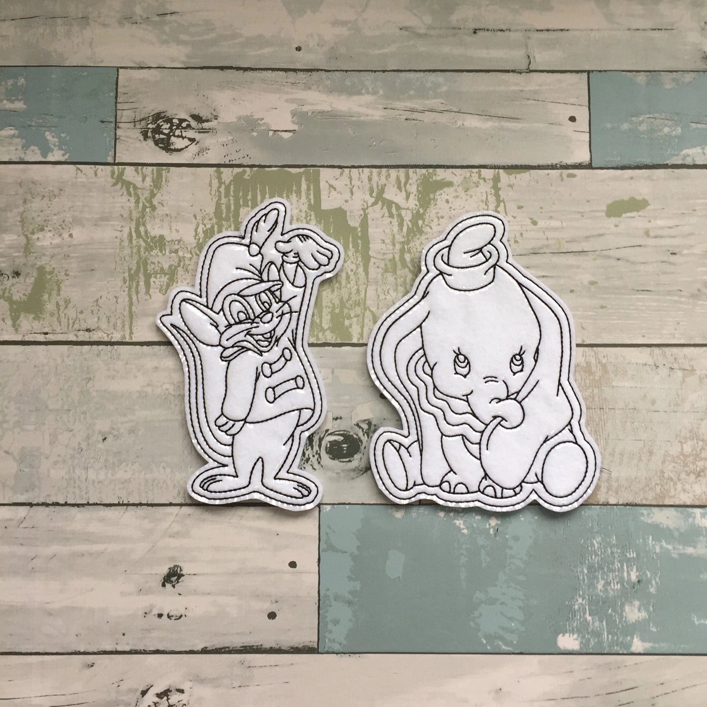 Flying Elephant Colouring Dolls