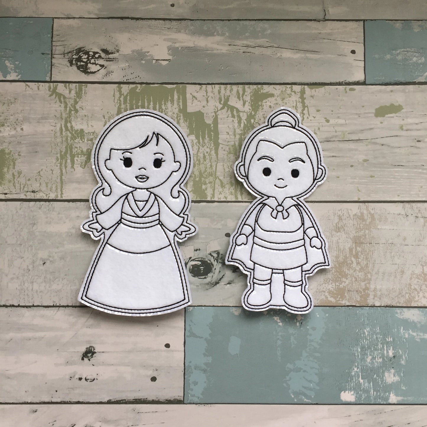 Princess Set 12 Colouring Dolls