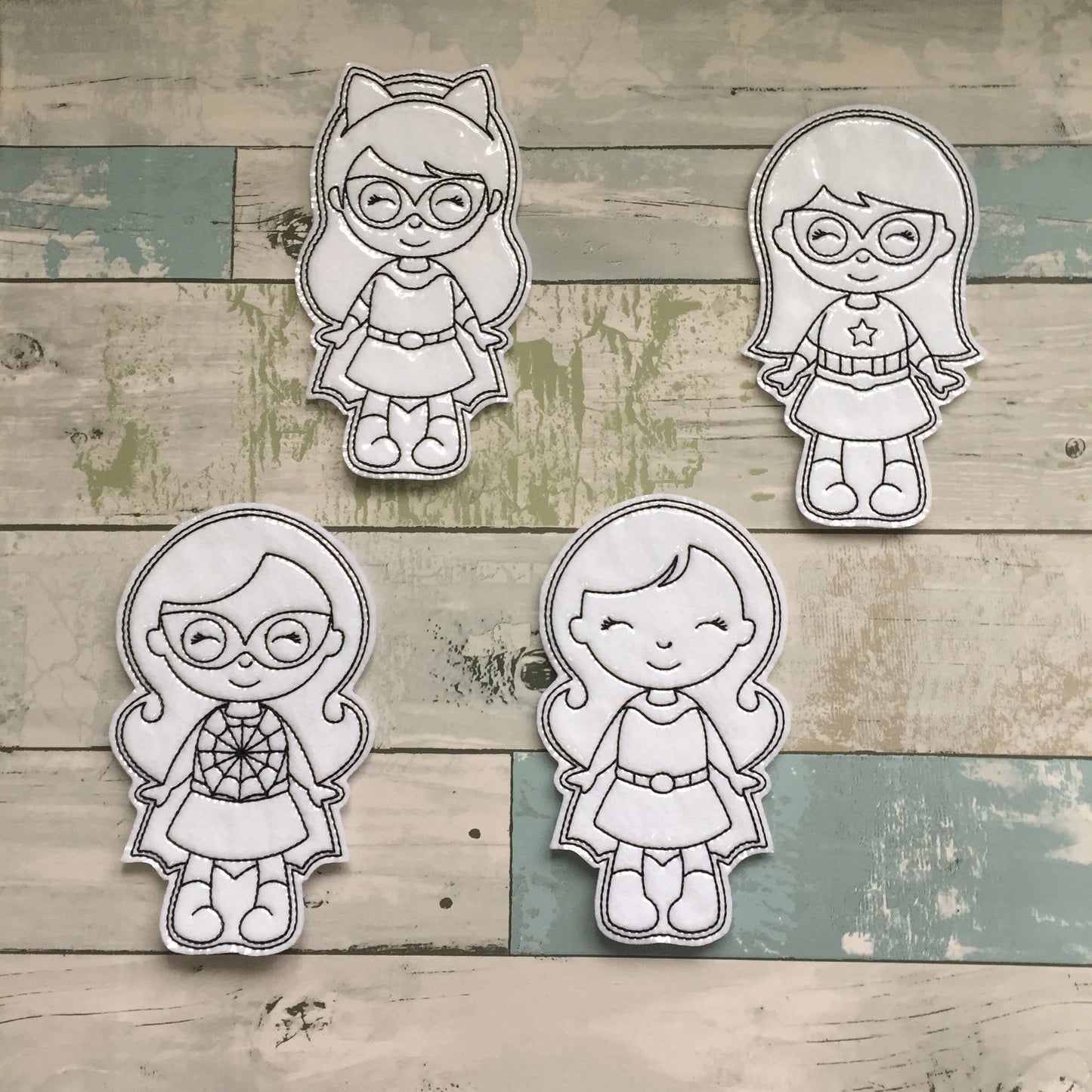 Superhero Girls Colouring Dolls