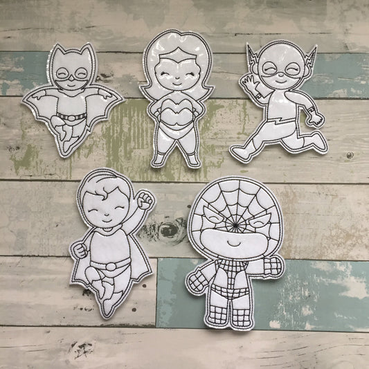 Superhero Colouring Dolls Set #1