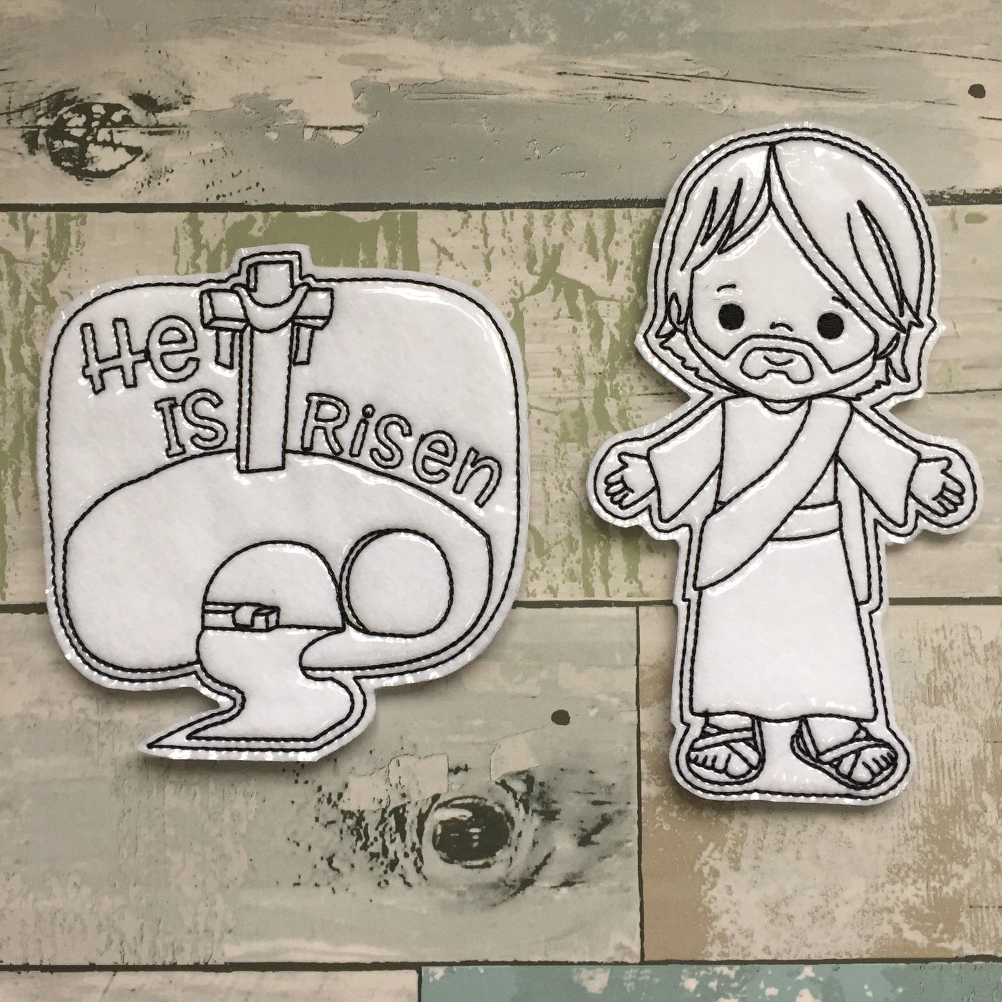 He is Risen Colouring Dolls