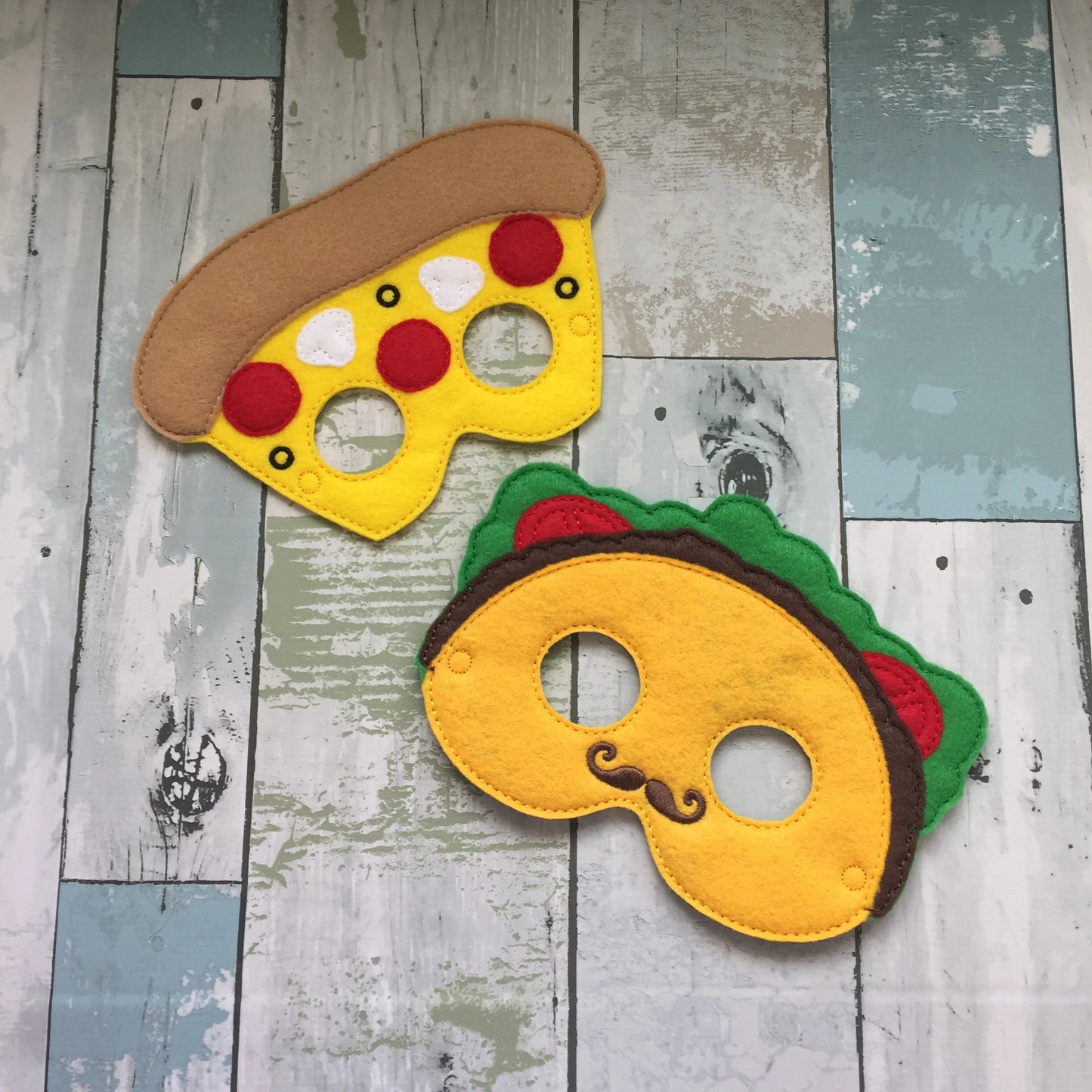 Taco & Pizza Felt Masks