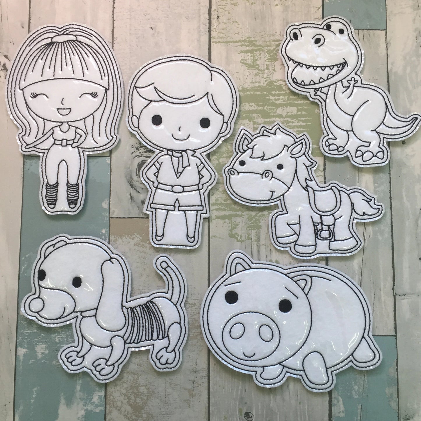 Playtime Friends Set 3 Colouring Dolls