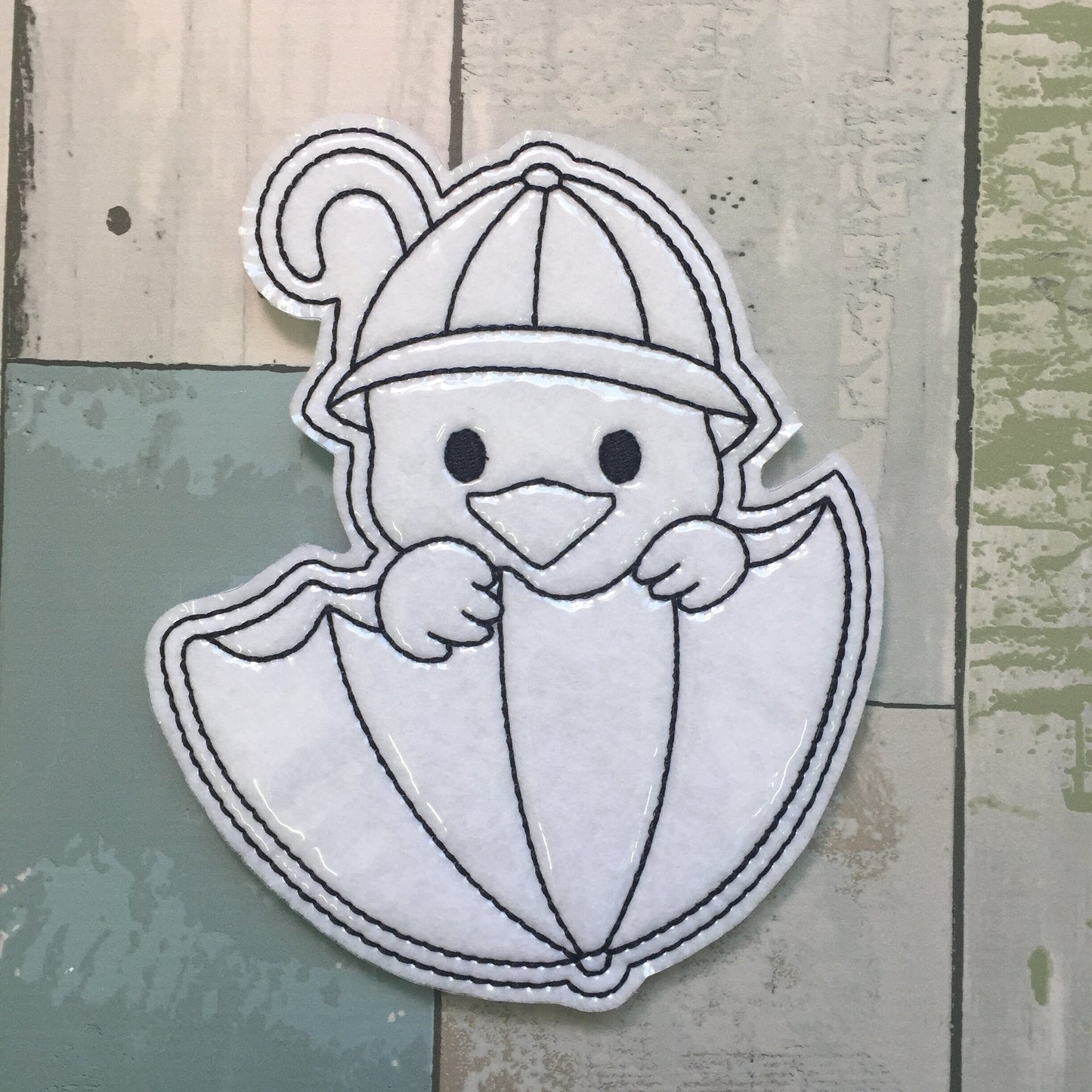 Rainy Day Ducks Colouring Dolls