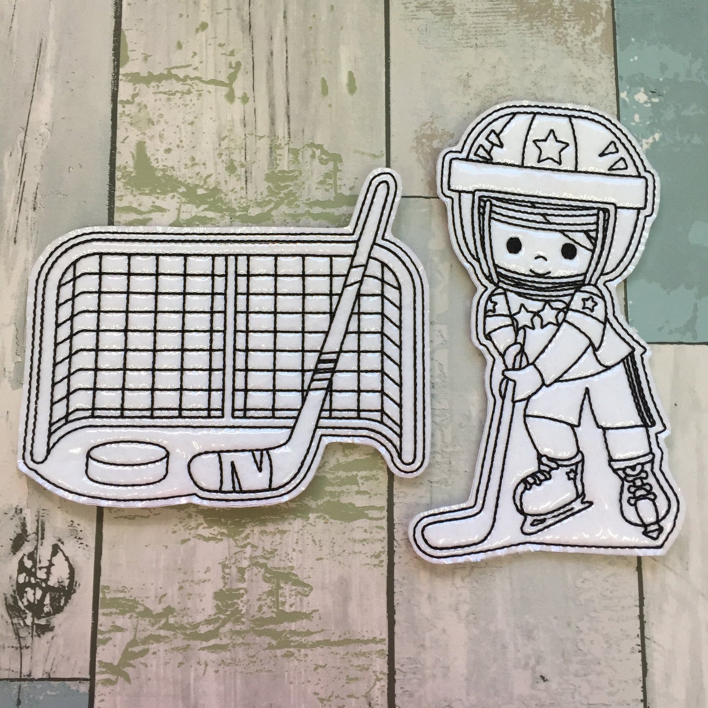 Hockey Colouring Dolls