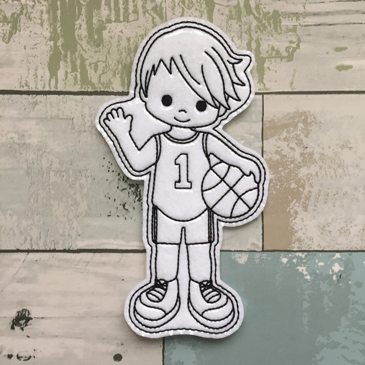 Basketball Kids Colouring Dolls