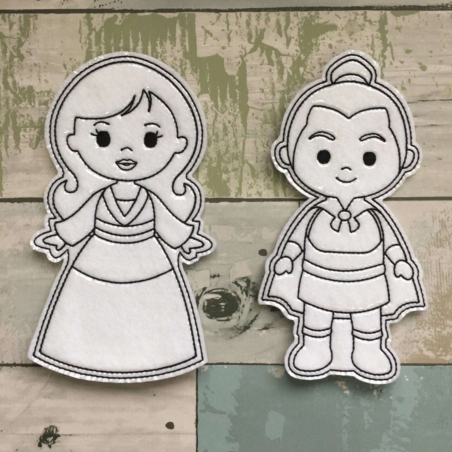 Princess Set 12 Colouring Dolls
