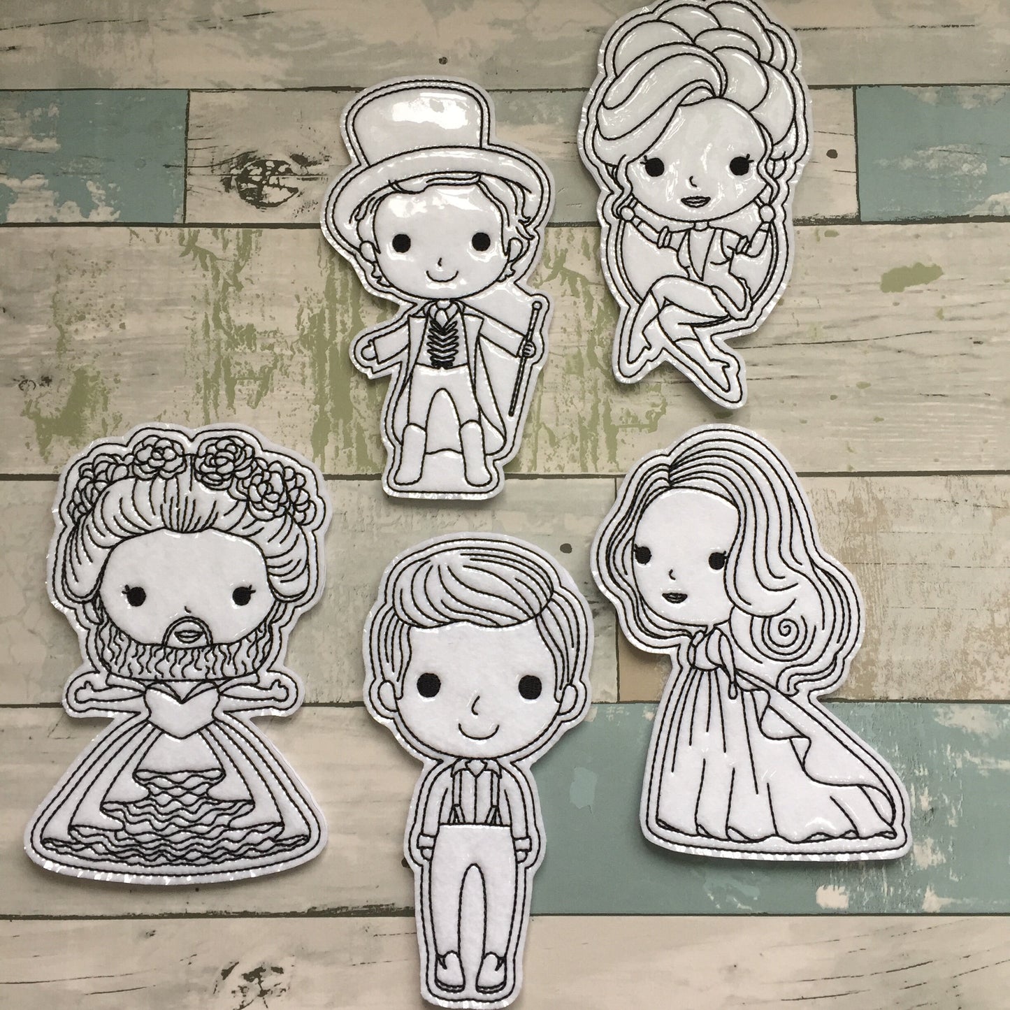 Circus Set 2 Colouring Dolls
