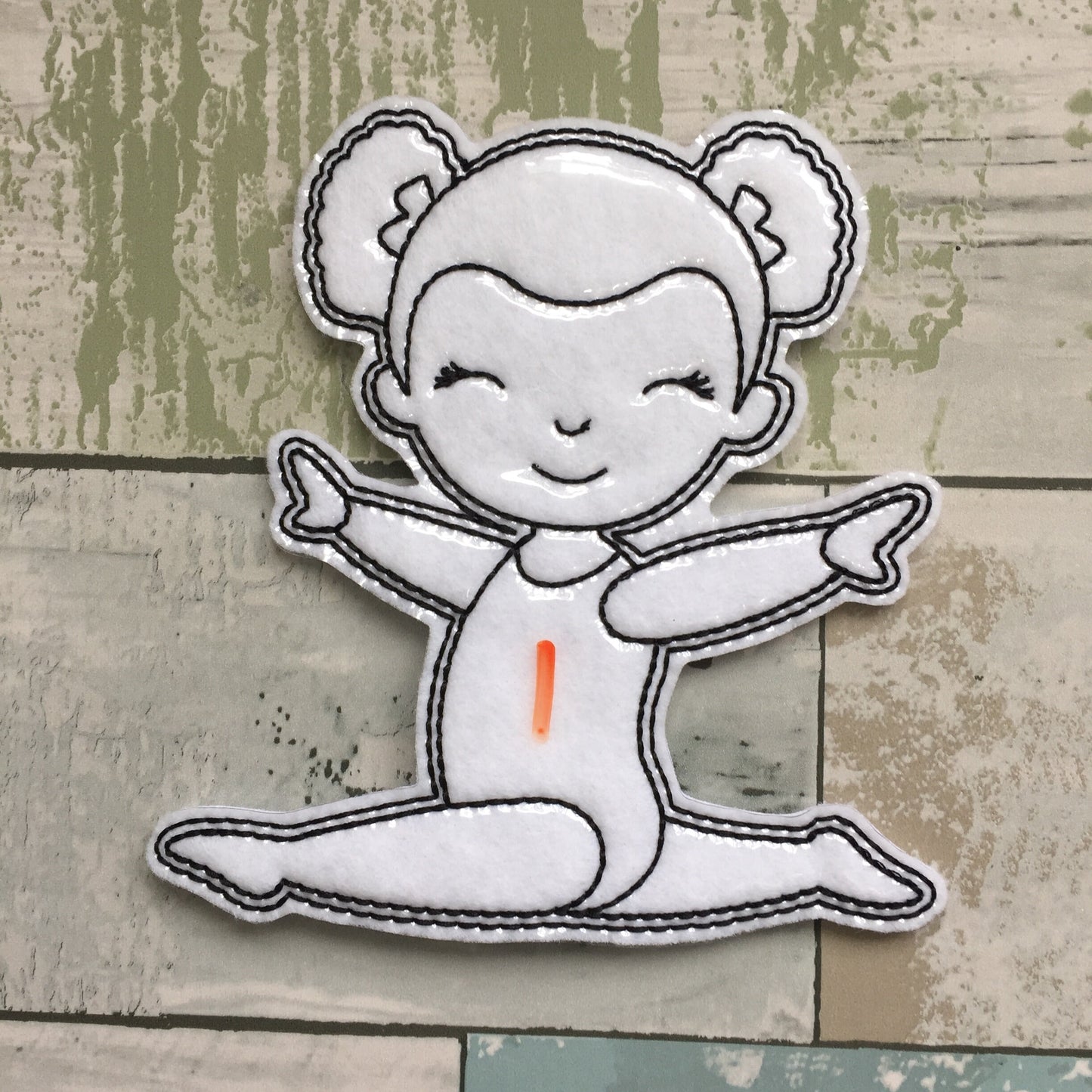 Gymnastics Colouring Dolls
