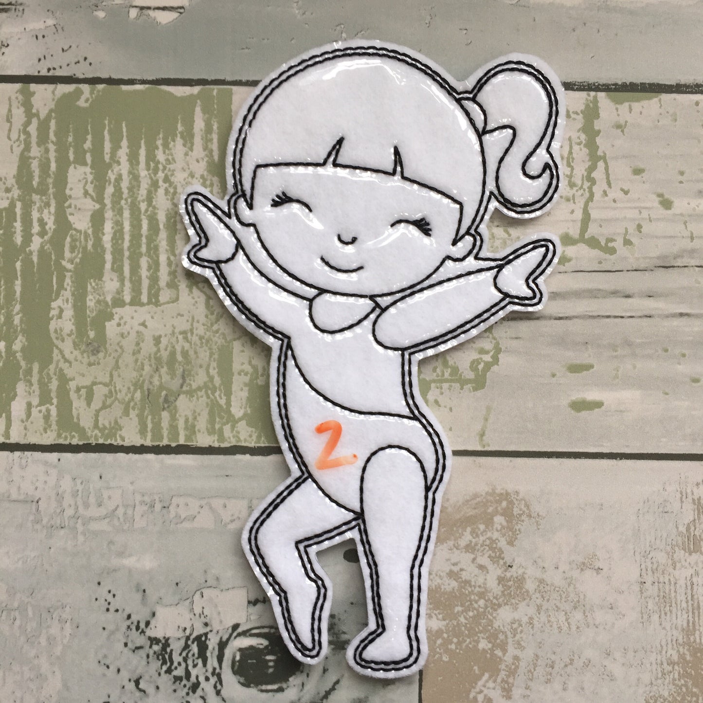 Gymnastics Colouring Dolls