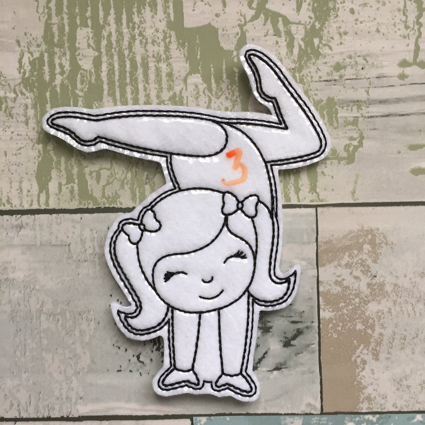 Gymnastics Colouring Dolls