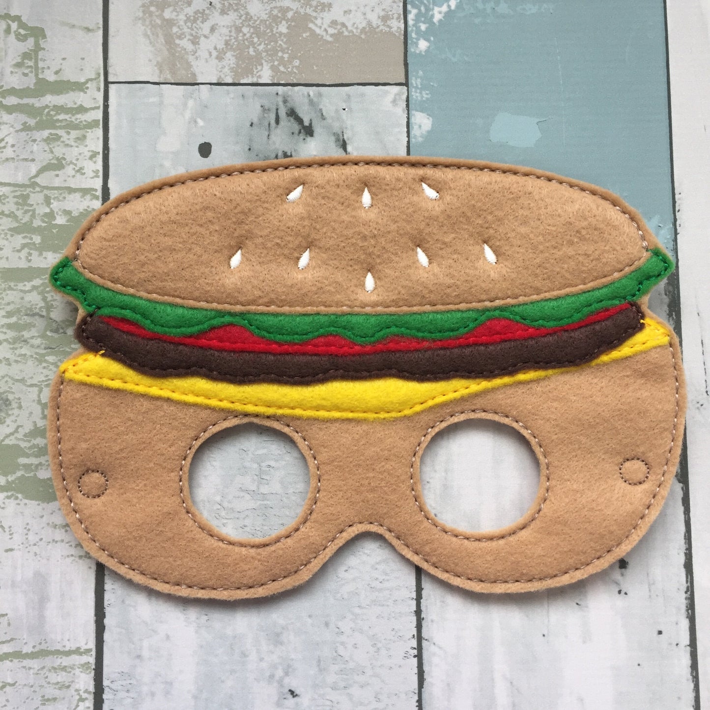 Fries, Cheeseburger and Hotdog Felt Play Masks