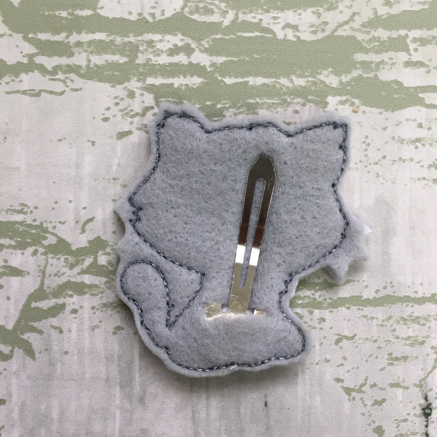 Kitty Felt Snap Hair Clip