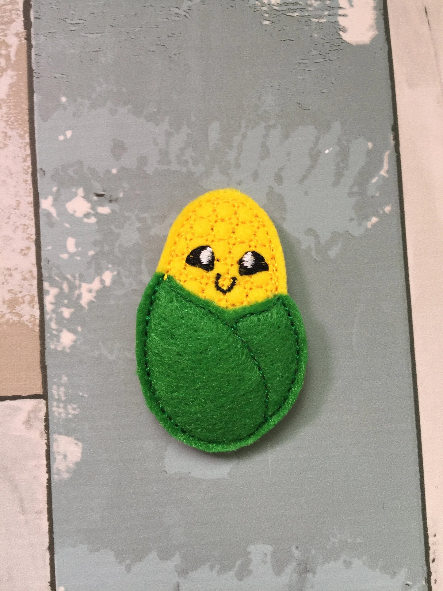 Corn Felt Snap Hair Clip