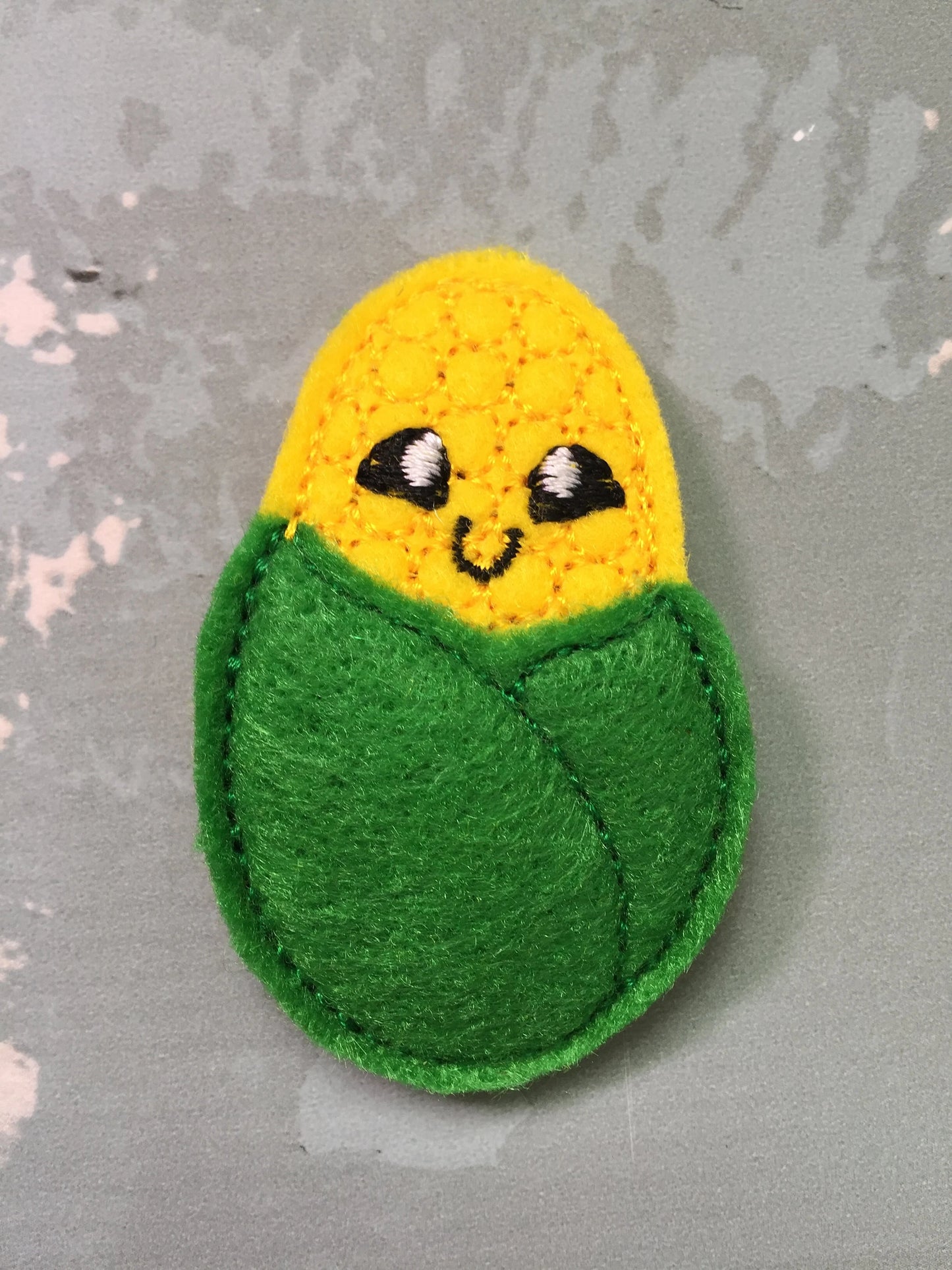 Corn Felt Snap Hair Clip