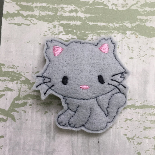 Kitty Felt Snap Hair Clip