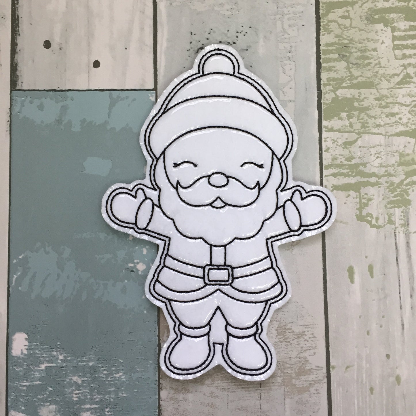 Christmas Santa & Friends Colouring Dolls