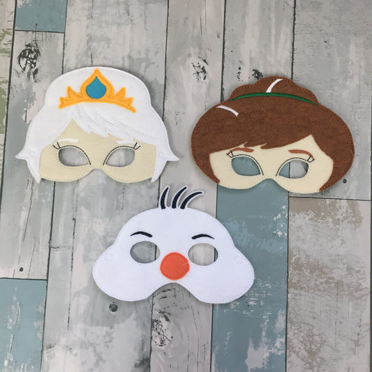 Ice Queen & Sister Felt Play Mask