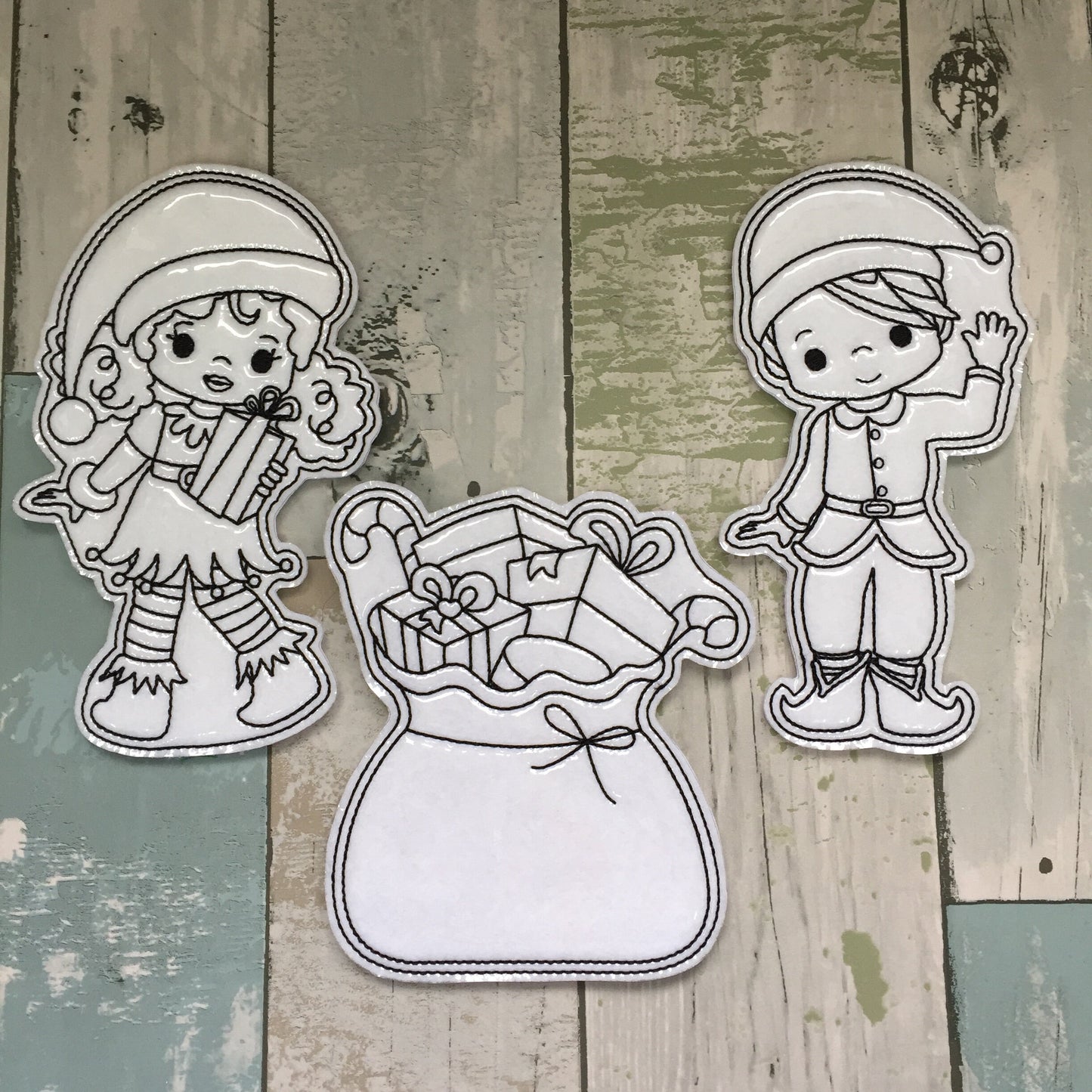 Elf Colouring Dolls