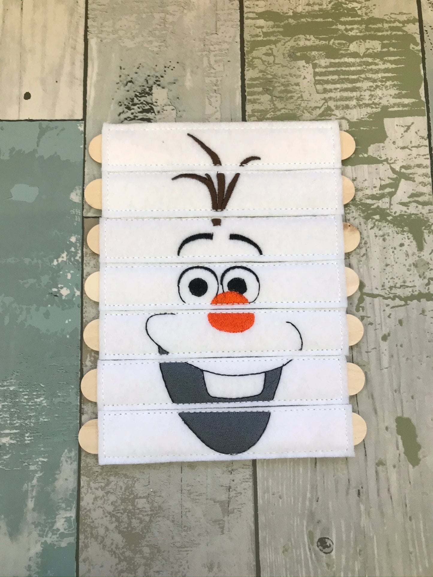 Snowman Felt Stick Puzzle
