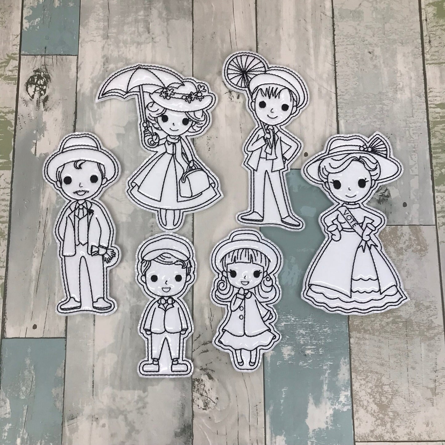Magical Nanny Colouring Dolls
