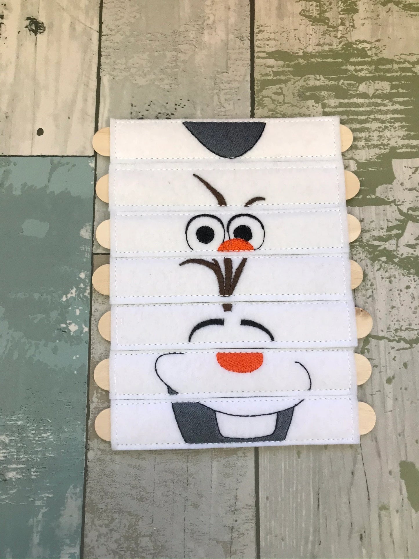 Snowman Felt Stick Puzzle