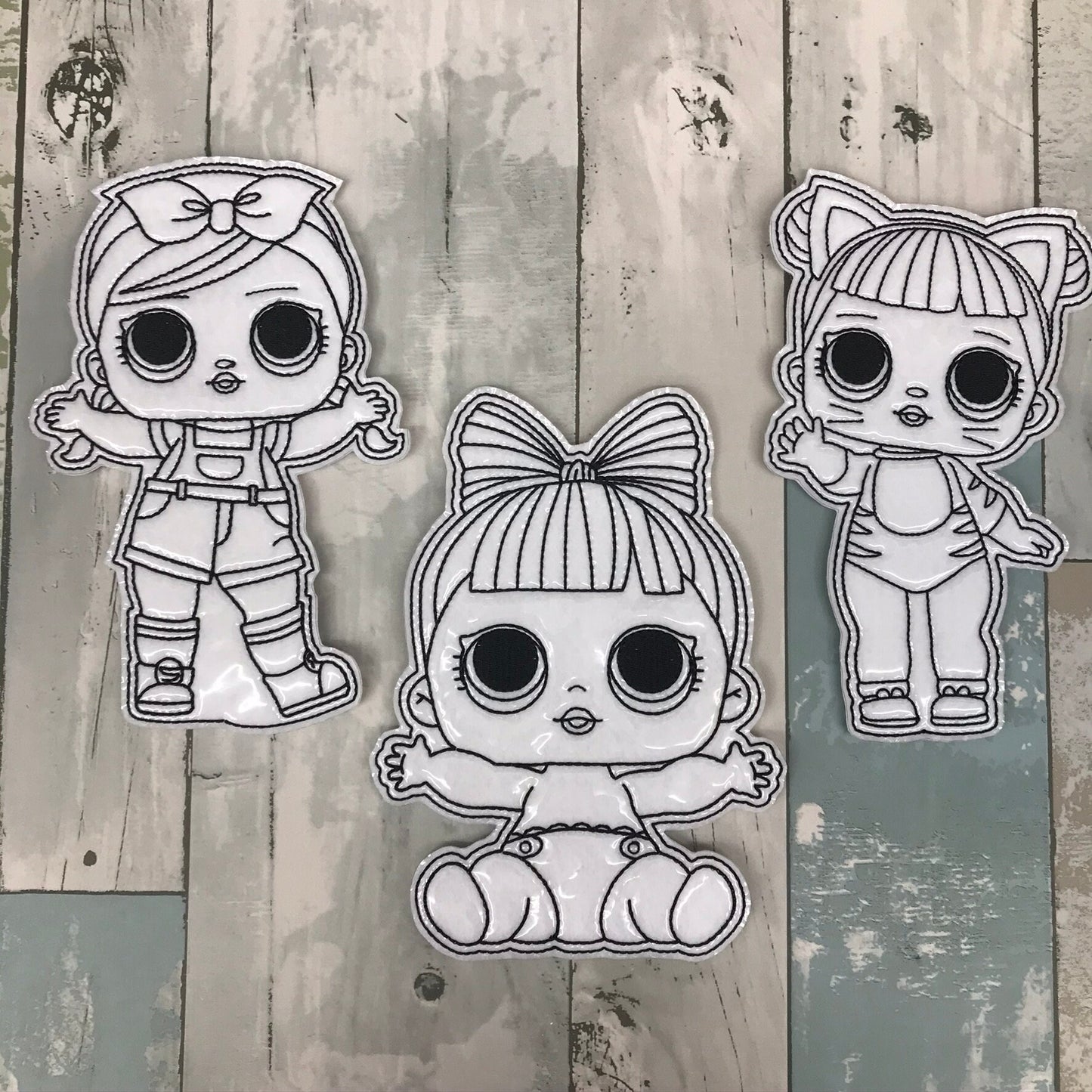 Happy Girls Set 2 Colouring Dolls