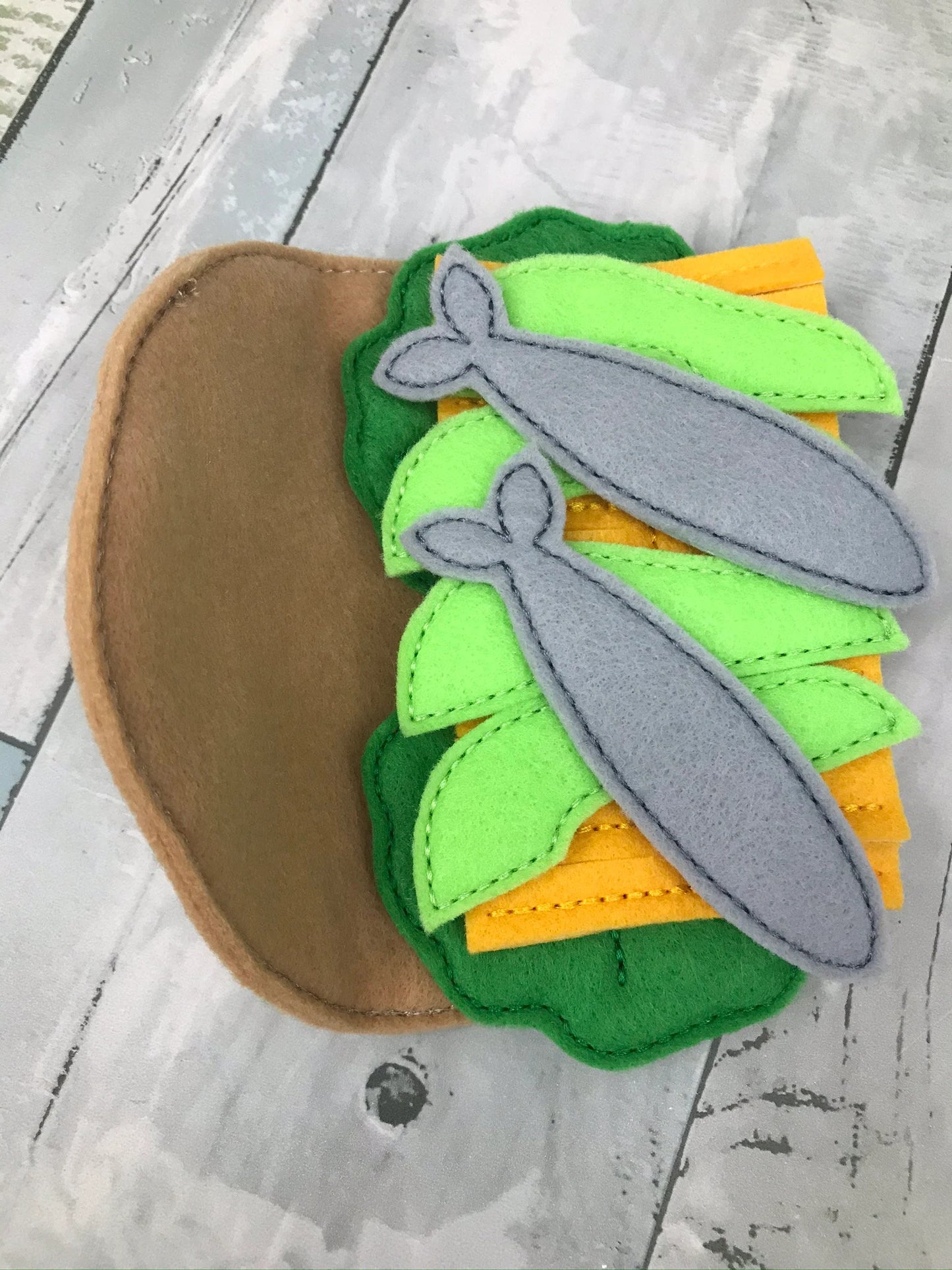 Fish Taco Felt Play Food