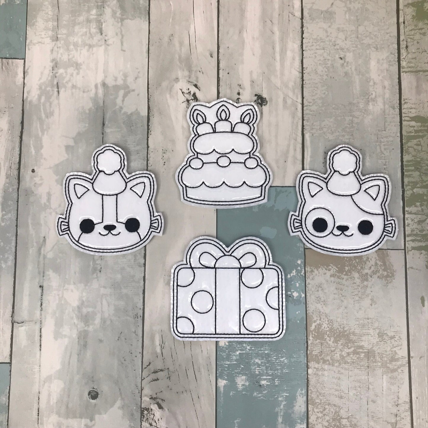 Cat Party Colouring Dolls