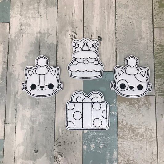 Cat Party Colouring Dolls