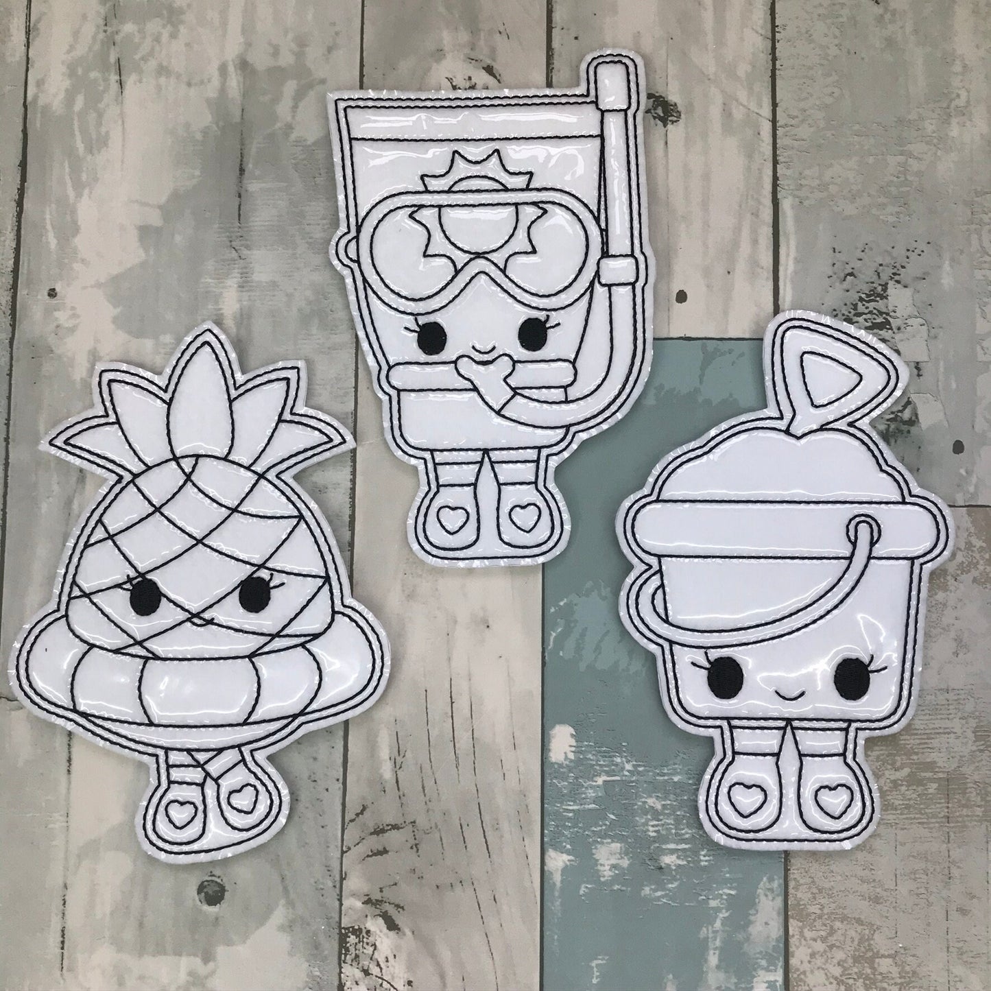 Summer Swim Colouring Dolls