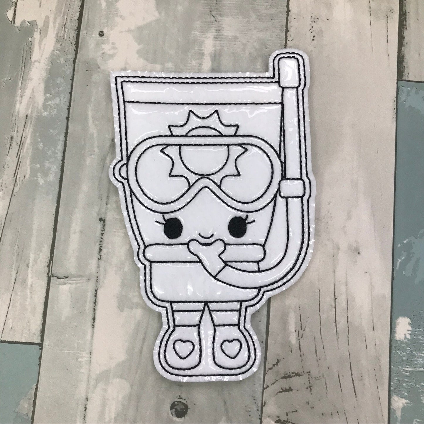 Summer Swim Colouring Dolls