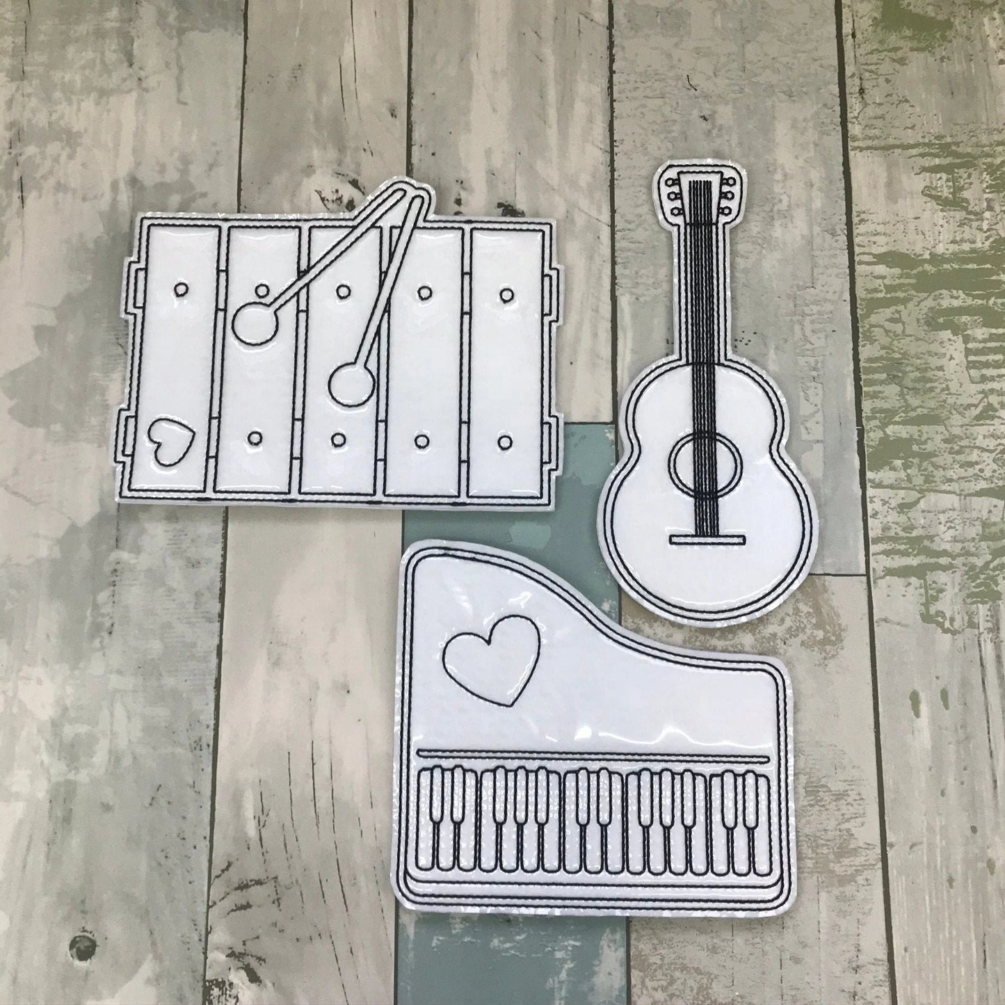 Music Set 3 Colouring Dolls