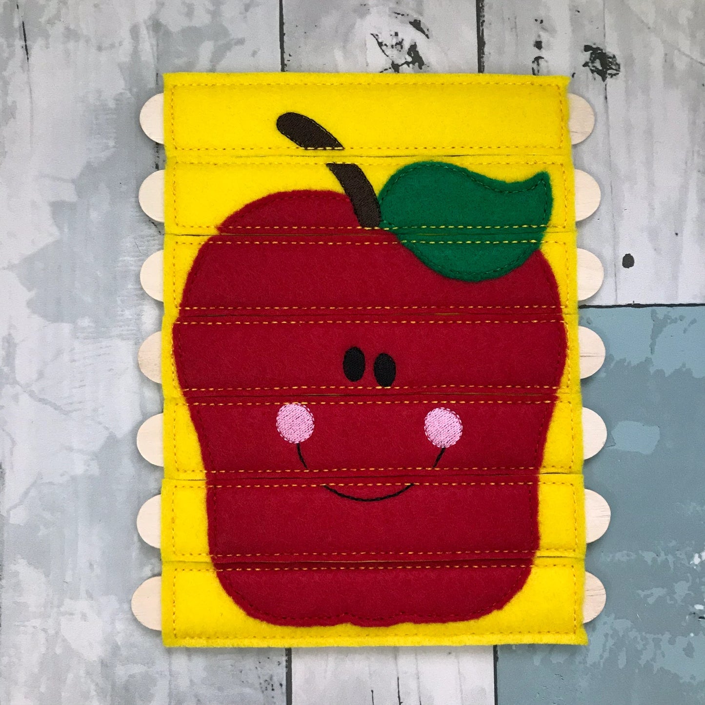 Apple Stick Felt Puzzle