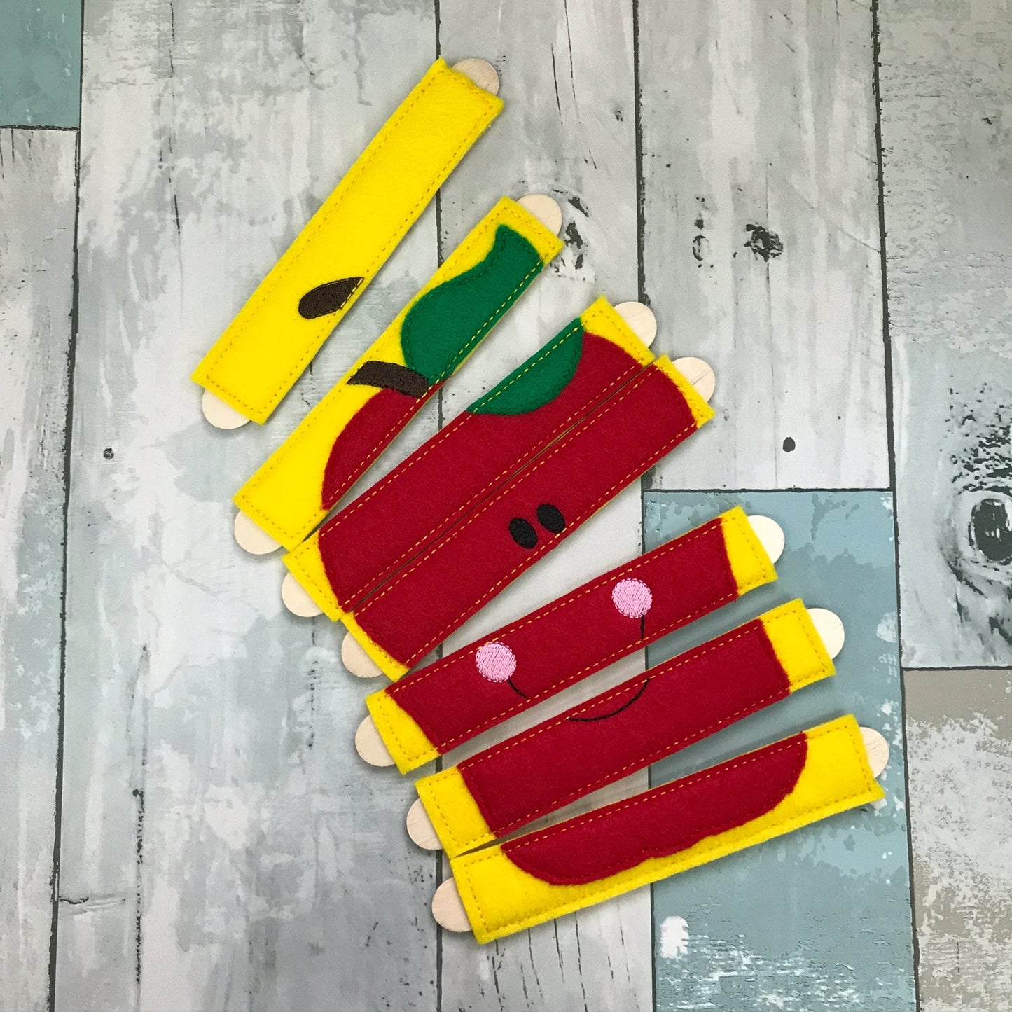Apple Stick Felt Puzzle