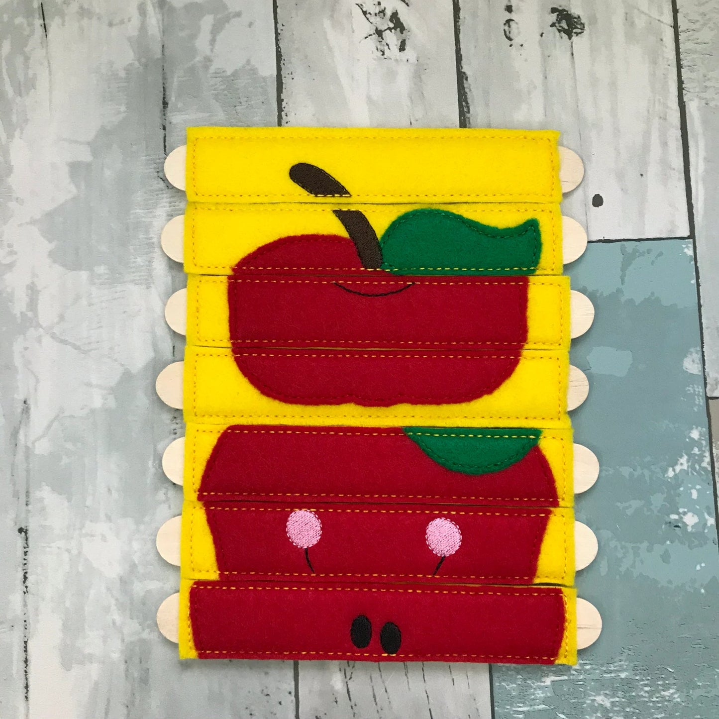 Apple Stick Felt Puzzle