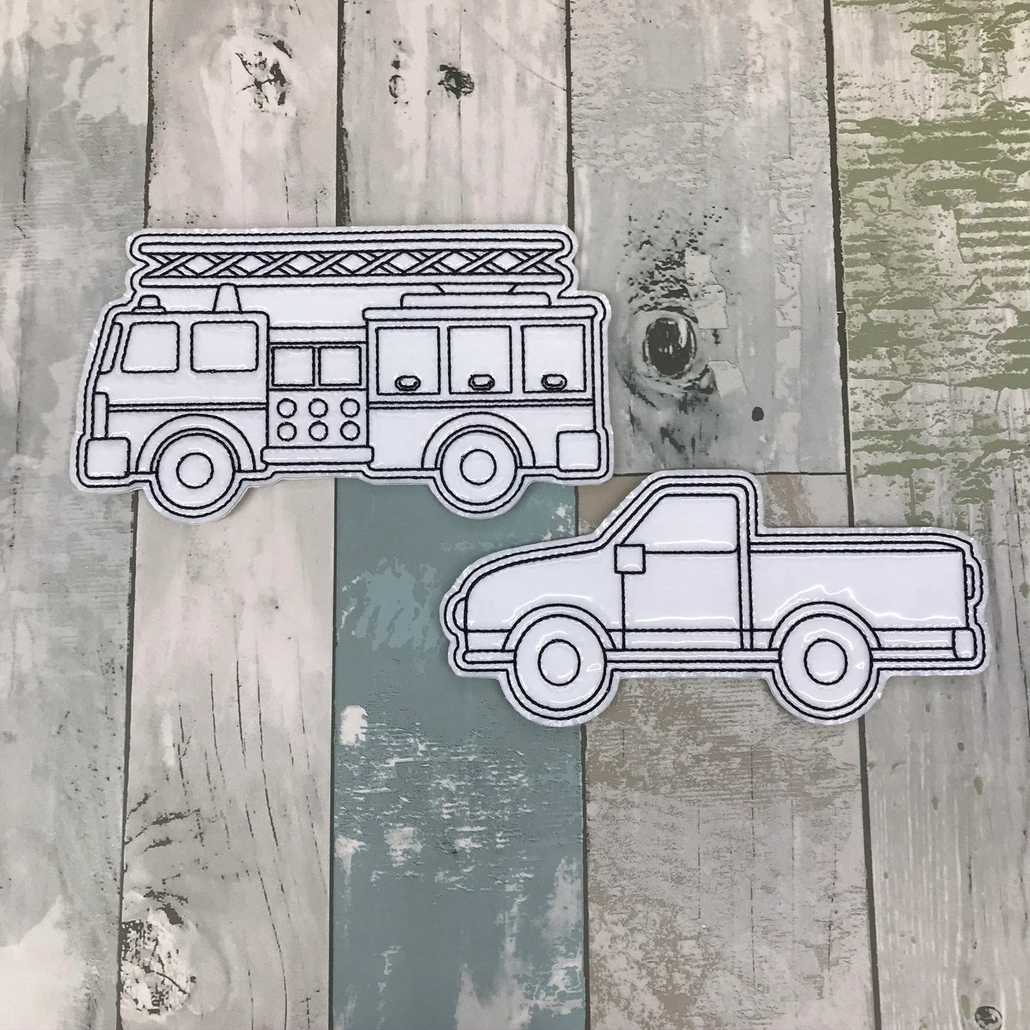 Trucks Colouring Dolls