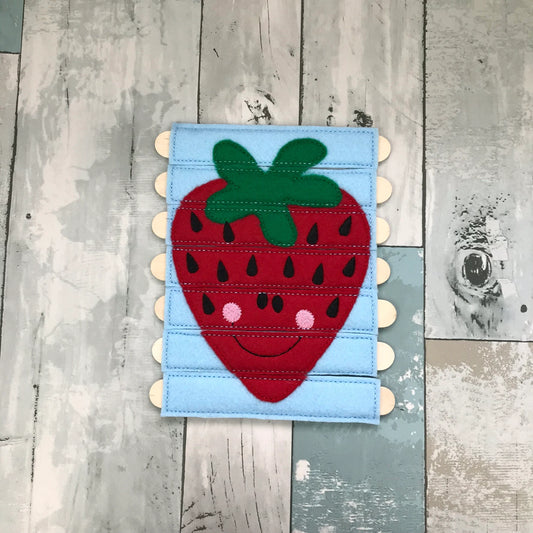 Strawberry Felt Stick Puzzle