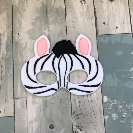 Zebra Felt Play Mask