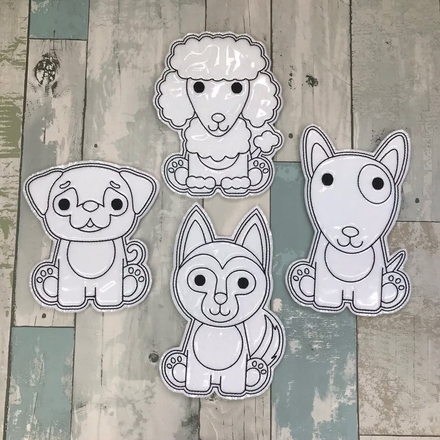 Dogs Set 1 Colouring Dolls