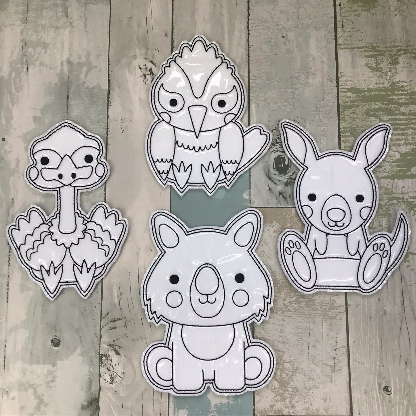Aussie Animals Set 1 Colouring Dolls