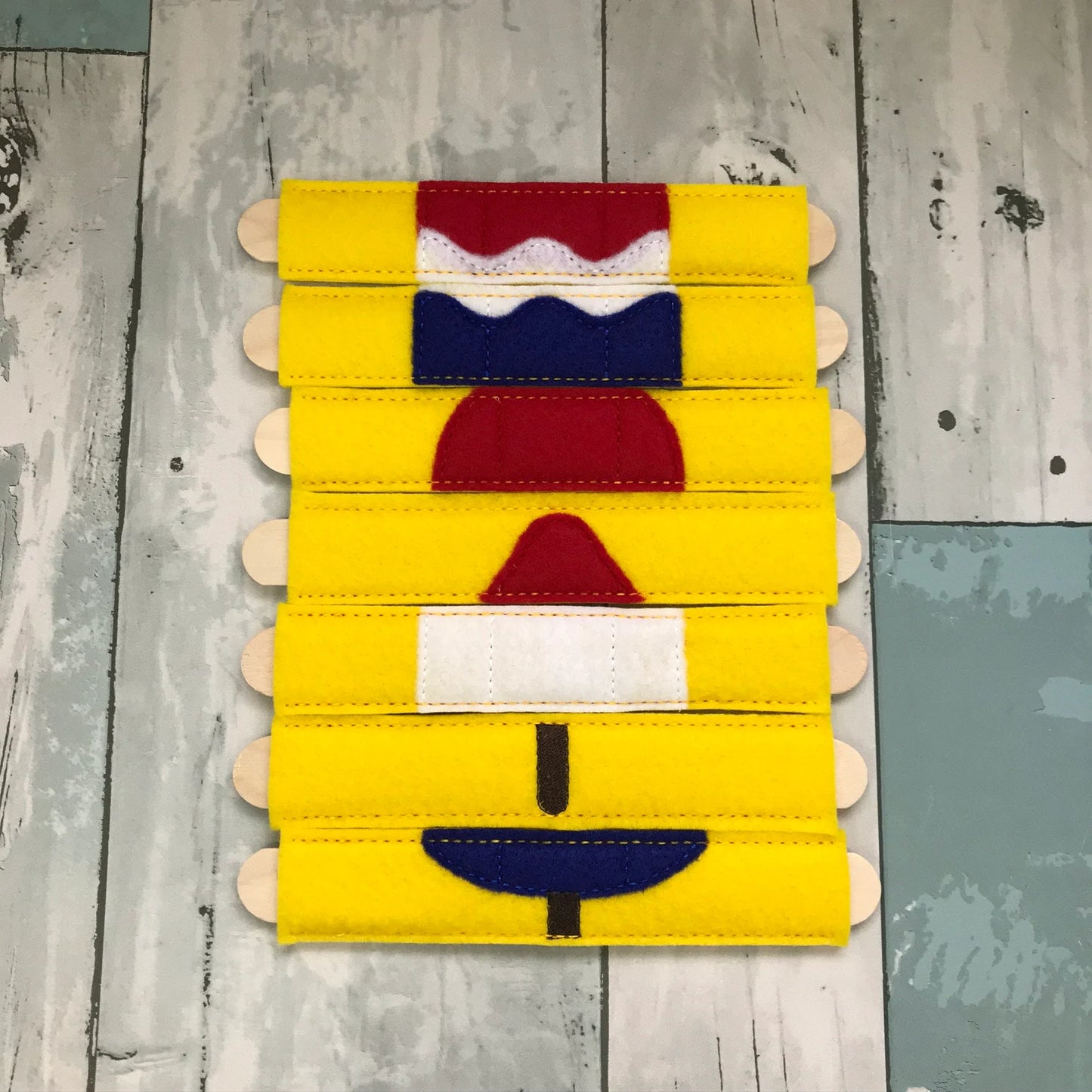 Popsicle Stick Felt Puzzle