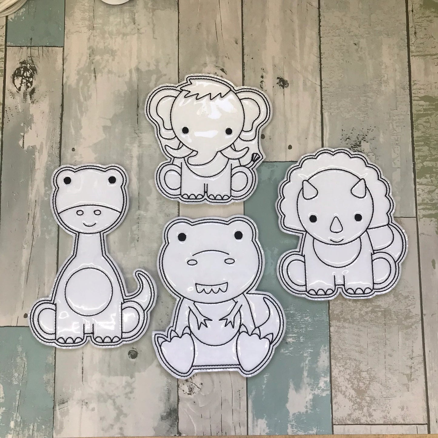 Dino Set 2 Colouring Dolls