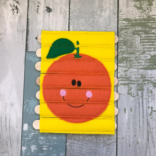 Orange Felt Stick Puzzle
