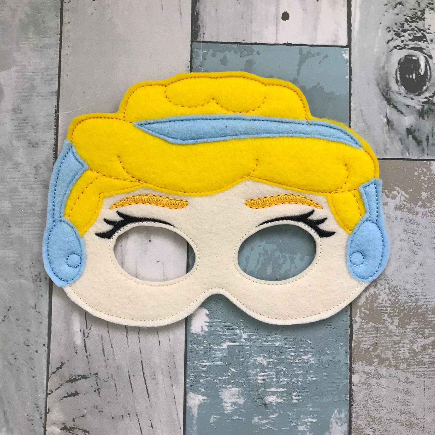 Glass Slipper Princess Felt Play Masks